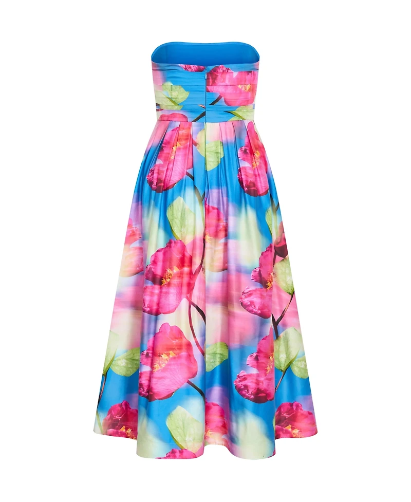 City Chic Women's Rosalee Sleeveless Print Maxi Dress