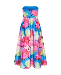 City Chic Women's Rosalee Sleeveless Print Maxi Dress