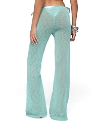 Edikted Women's Bena Textured Knit Flared Pants