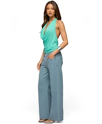 Edikted Women's Sephie Stud Cowl Neck Halter Top