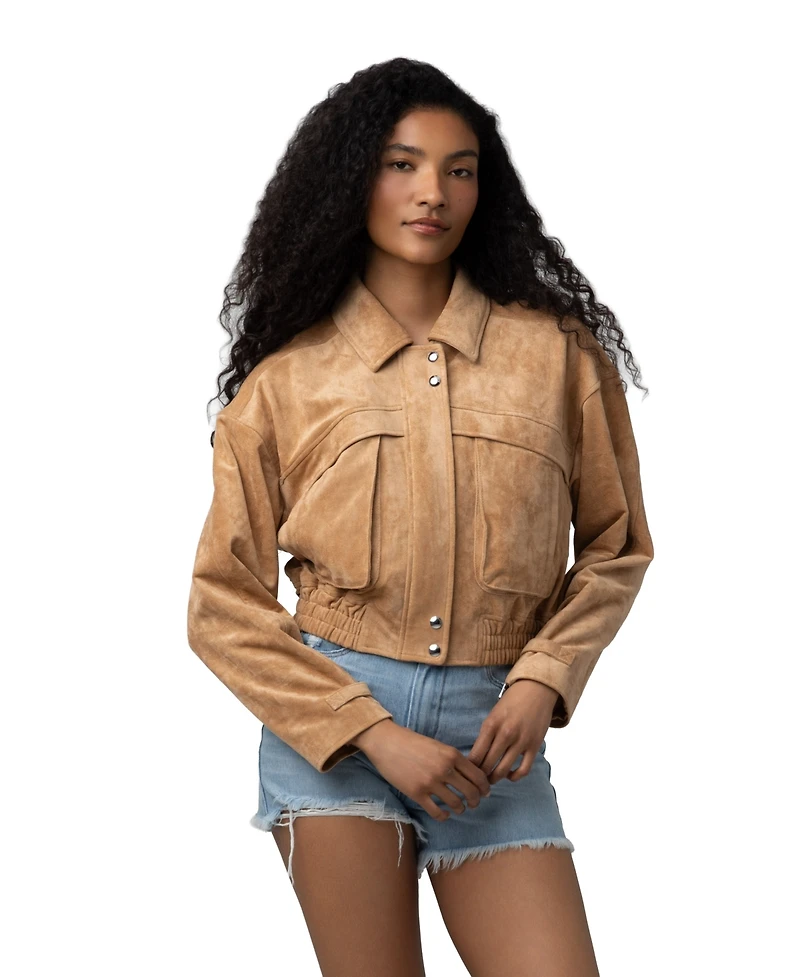 Blank Nyc Women's Collared Neck Jacket