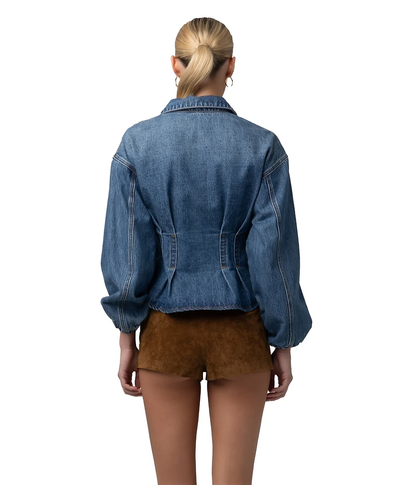 Blank Nyc Women's Collared Neck Jacket