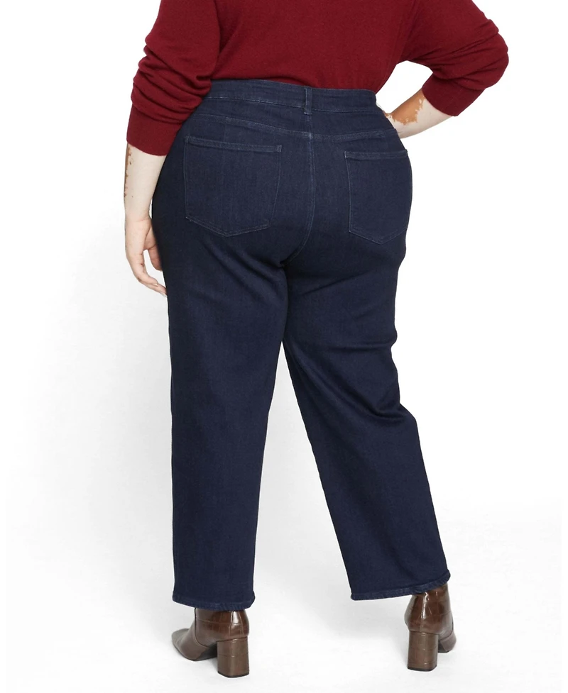 Universal Standard Women's Donna High Rise Curve Straight Leg Jeans 27 Inches
