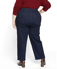 Universal Standard Women's Donna High Rise Curve Straight Leg Jeans 27 Inches