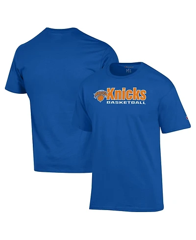 Champion Men's Blue New York Knicks Jersey T-Shirt