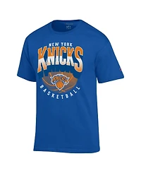 Champion Men's Royal New York Knicks Fade Jersey T-Shirt