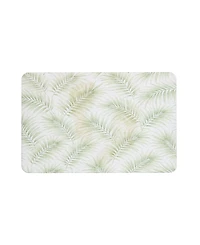 Vcny Home Carved Palms Diatomite Stone Bath Mat, 16" x 24"