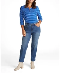 Universal Standard Women's Seine High Rise Straight Leg Jean 29 Inch