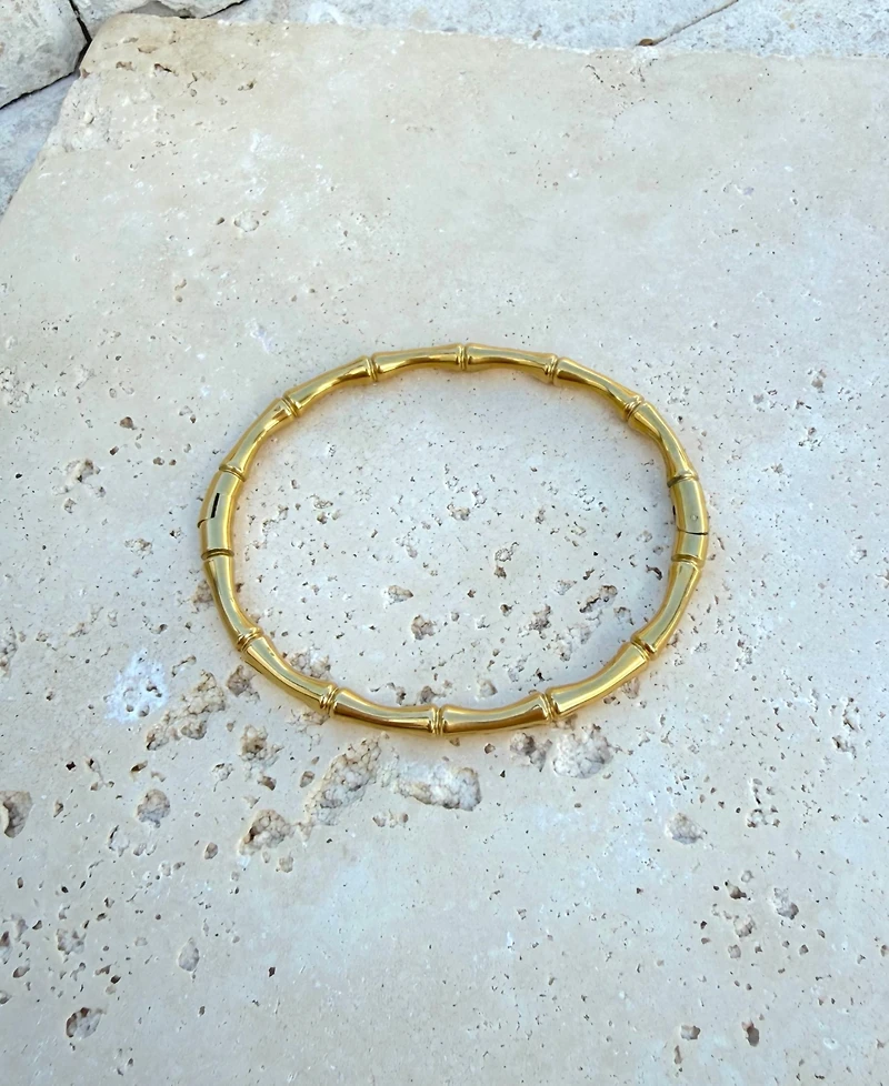 Adornia Tarnish Resistant Gold Invisble Clasp Cuff Bracelet
