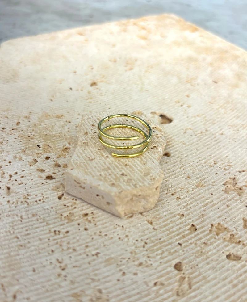 Adornia Gold Adjustable Coil Wrap Ring