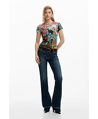 Desigual Women's Printed Cat T-Shirt