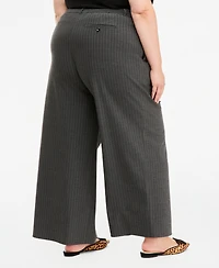 On 34th Trendy Plus Drawstring-Waist Wide-Leg Pants, Macy's Exclusive