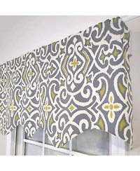 Rlf Home 100percentage Cotton Diomedes Regal With Lining Rod Pocket Window Valance