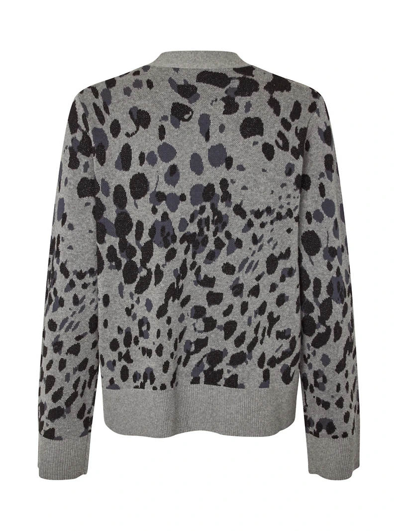 Masai Copenhagen Women's Malokina Leopard Pattern Cardigan