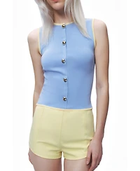 Nocturne Women's Button-Embellished Knit Top