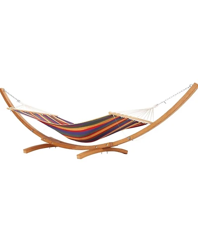 gaomon Wood Hammock Stand Only, Max 475 Lbs, Heavy Duty Weatherproof Wood Hammock Stand for Outdoor, Indoor, Garden, Patio, Backyard