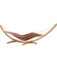gaomon Wood Hammock Stand Only, Max 475 Lbs, Heavy Duty Weatherproof Wood Hammock Stand for Outdoor, Indoor, Garden, Patio, Backyard