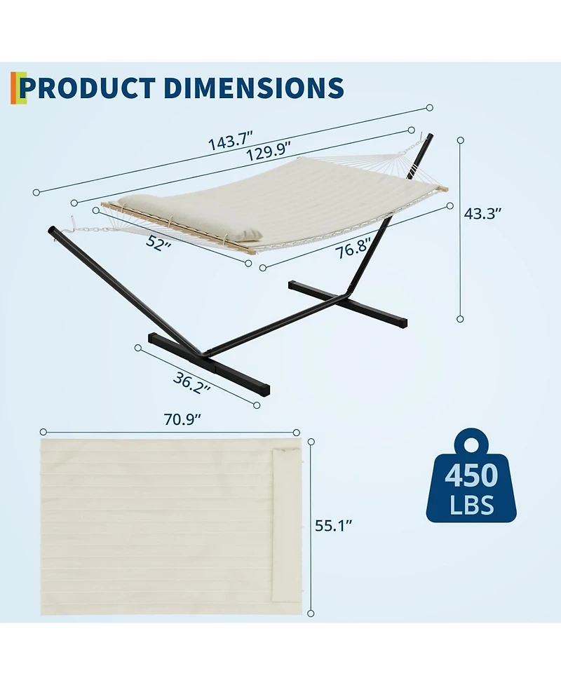 gaomon Double Hammock with Stand
