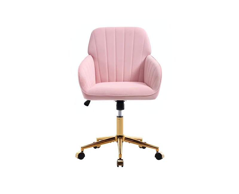 sumyeg Adjustable Office Chair Swivel Backrest Seat with Metal Base