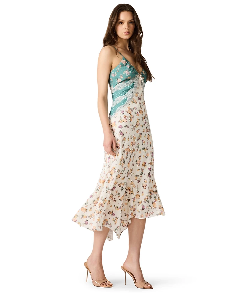 Steve Madden Women's Alesha Sweetheart Neck Sleeveless Midi Dress