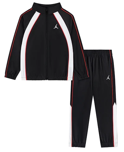 Jordan Boys' 4-7 Tricot Color Piping Long-Sleeve Jacket and Pants, 2-Piece Set