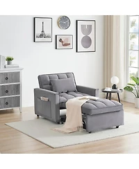 Streamdale Furniture 3-in-1 Convertible Sofa Bed Chair Adjustable Recliner for Small Spaces