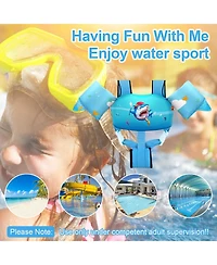Aofar Kids Swim Vest Floaties with Shoulder Harness Arm Wings