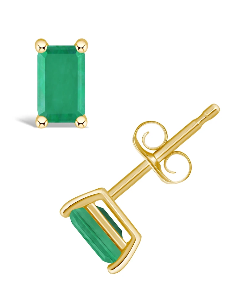 Tanzanite Stud Earrings (1/2 ct. t.w.) 14k Gold (Also Emerald, Ruby & Sapphire)