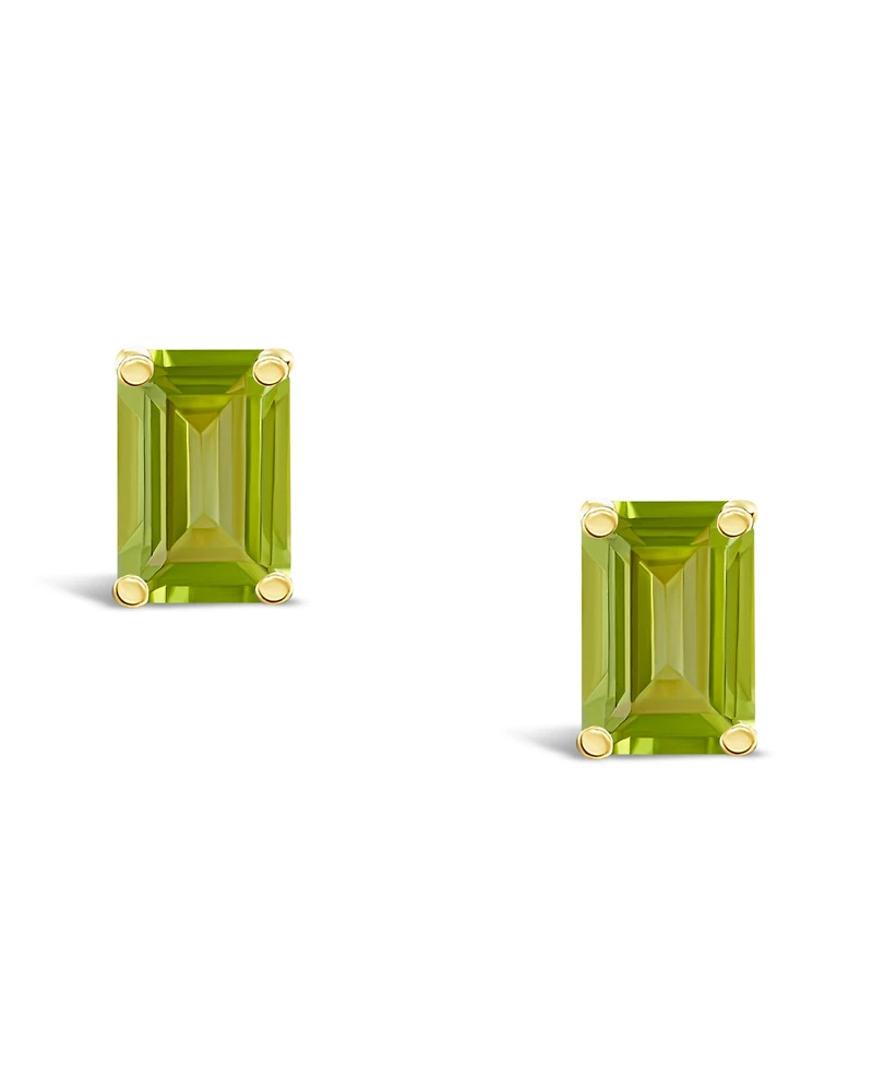 Peridot (1-3/8 ct. t.w.) Stud Earrings 14K Yellow Gold or White