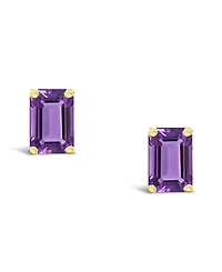 Amethyst (1-1/10 ct. t.w.) Stud Earrings 14K Yellow Gold or White