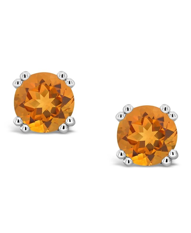 Citrine (2-1/2 ct. t.w.) Stud Earrings Sterling Silver (Also Available White Topaz)