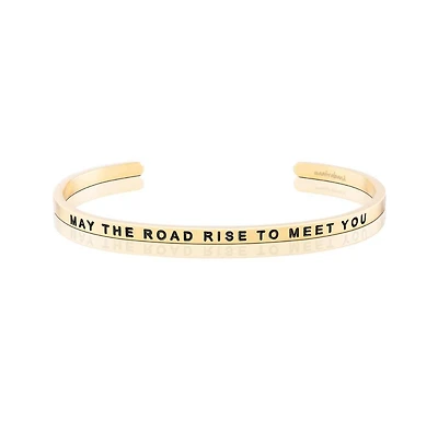 Mantra May The Road Rise To Meet You Bracelet - Outside