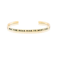 Mantra May The Road Rise To Meet You Bracelet - Outside