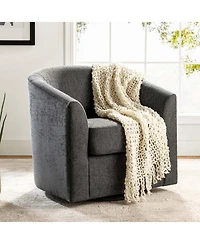 Hulala Home Amiir Upholstered Swivel Accent Chair