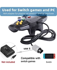 ECHTPeak Classic Retro N64 Controller, Wired Joystick Replacement Gamepad Controller for System Video Games Console