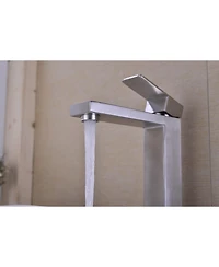 Midola Single Handle Sink Brushed Nickel Vanity Bathroom Faucet, Basin Mixer Tap