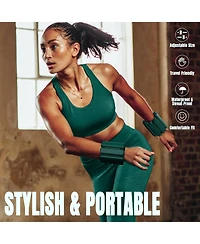 Sportneer Adjustable Wrist Ankle Weights for Women Men 1 Pair lb or 2 Each Silicone Bangles Yoga Dance Pilates Cardio Aerobics Pool Jogging