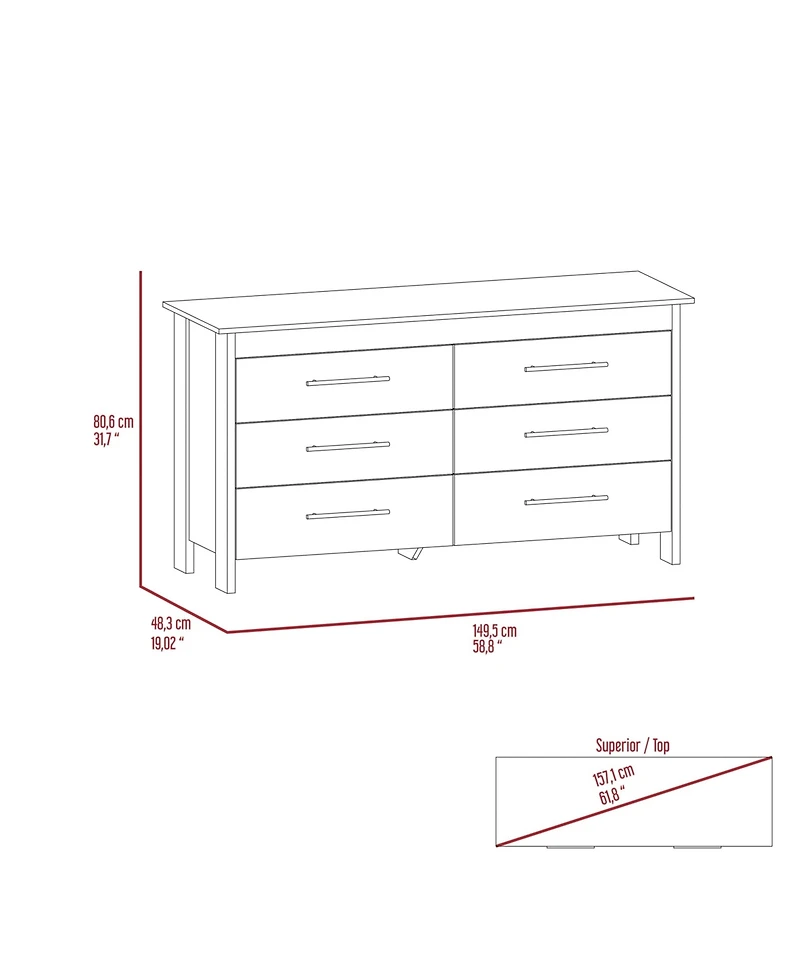 Fm Furniture Anson Set of 2 Dressers – Modern Bedroom Storage