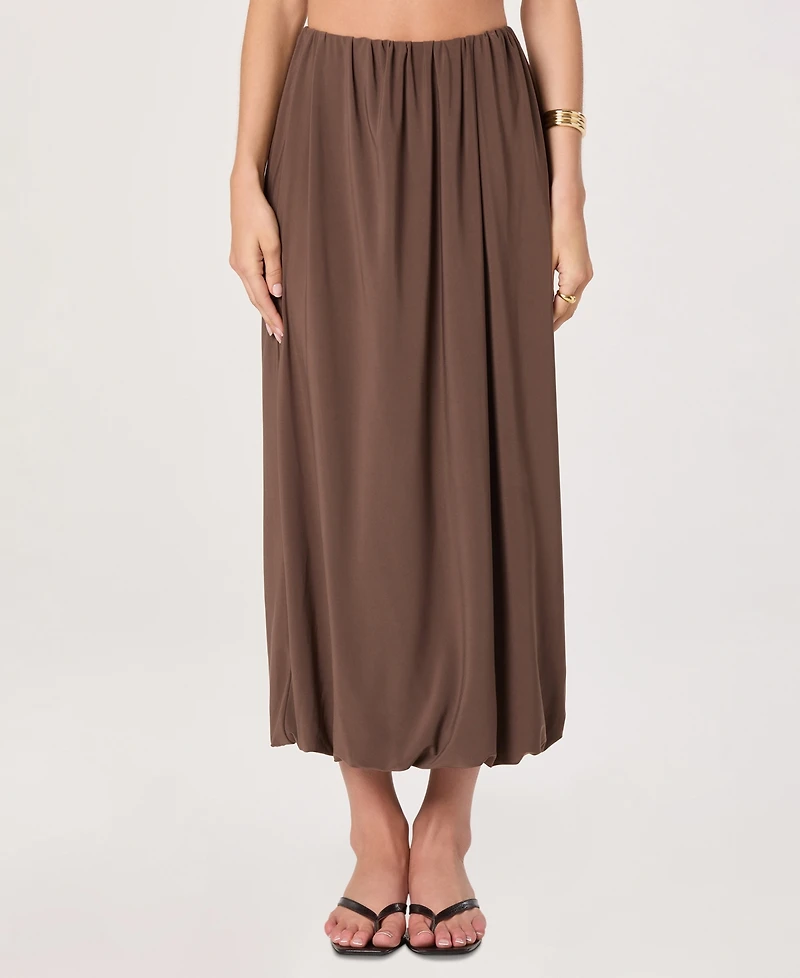 Astr the Label Women's Bubble Hem Midi Skirt