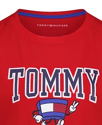 Tommy Hilfiger Boys' 2T-7 Graphic Mascot Short-Sleeve T-Shirt