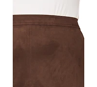 Vince Camuto Plus Center Seam A-Line Skirt