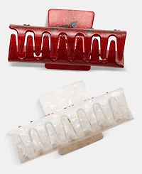 Holiday Lane Holly Claw Hair Clips, Set of Two, Macy's Exclusive
