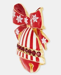 Holiday Lane Red Bow Bell Pin, Macy's Exclusive