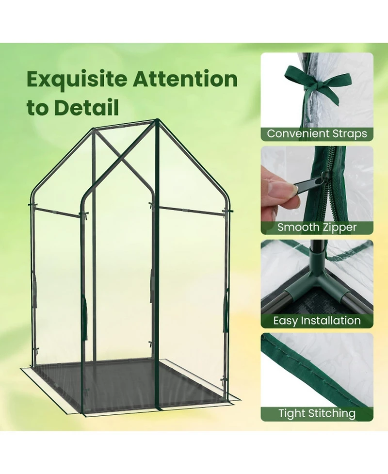 Gouun Mini Greenhouse with Reinforced Metal Frame