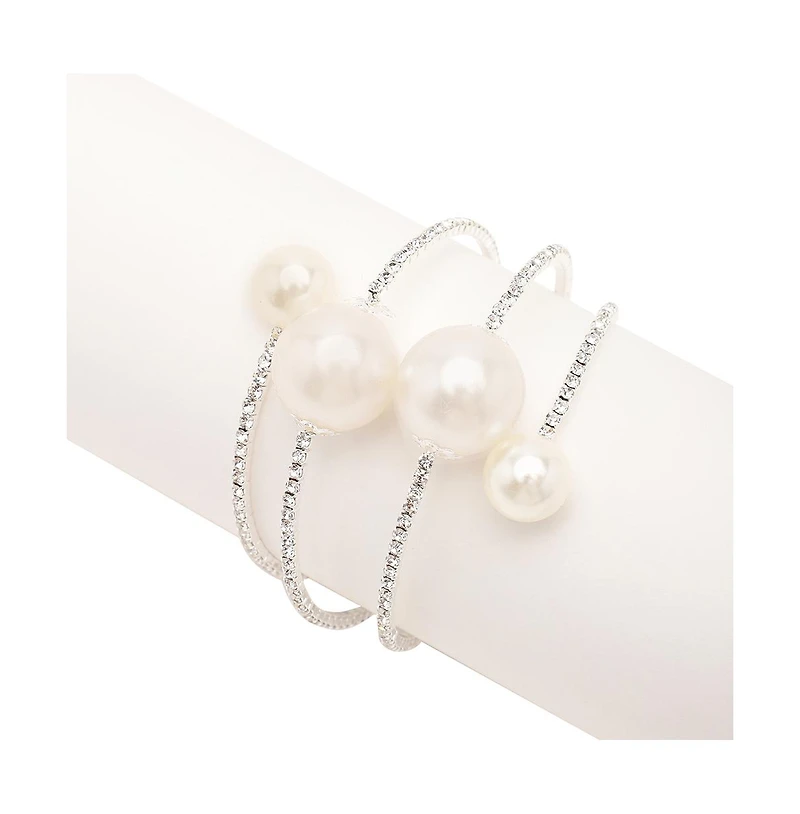 Sohi Gold Plated Pearl Bracelet