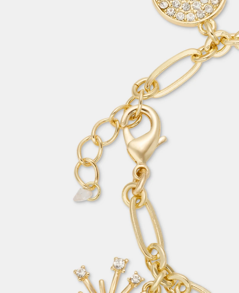 Holiday Lane Nye Gold-Tone Charm Bracelet, Macy's Exclusive