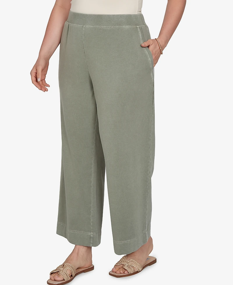 Ruby Rd. Plus Snow Wash Elastic Waist Pants
