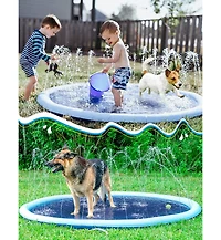Aofar Splash Pad Sprinkler Play Mat Inflatable Pool Nonslip