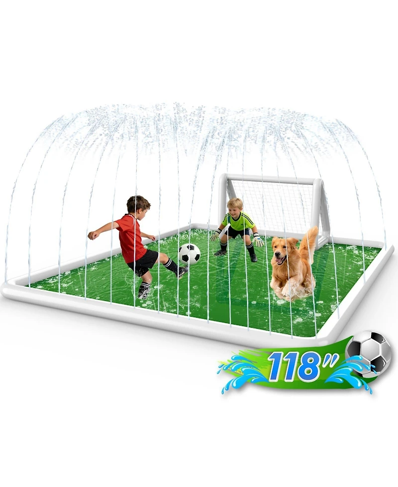 Aofar Splash Pad Sprinkler Play Mat Kids Outdoor Water Fun