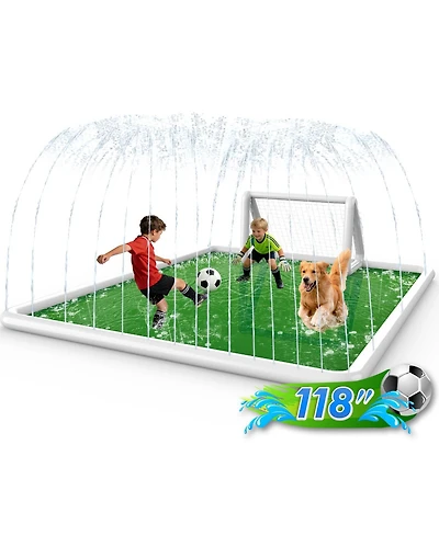 Aofar Splash Pad Sprinkler Play Mat Kids Outdoor Water Fun